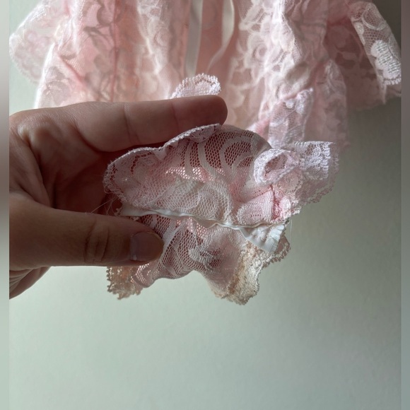 Vintage light pink laced baby doll size S - Picture 3 of 7